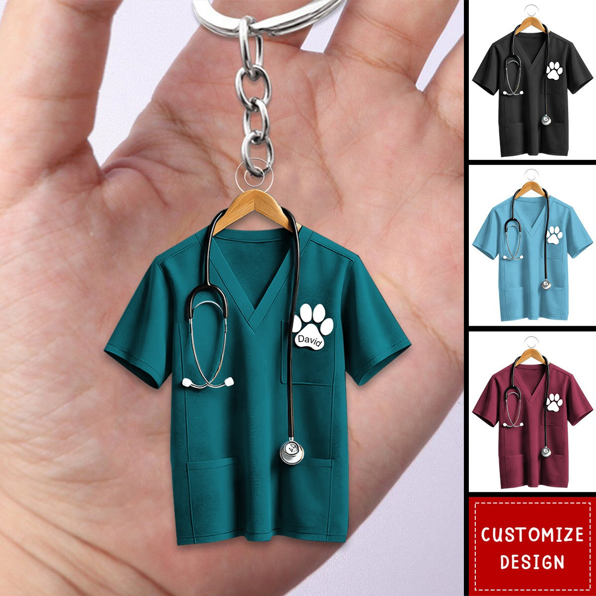 Personalized Veterinarian Keychain-Gift For Veterinarians-2024 New Release