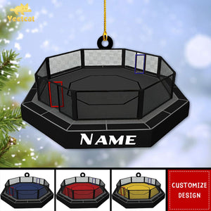 Personalized MMA Cage Ornament, Gift For MMA Fighters-2024 New Release