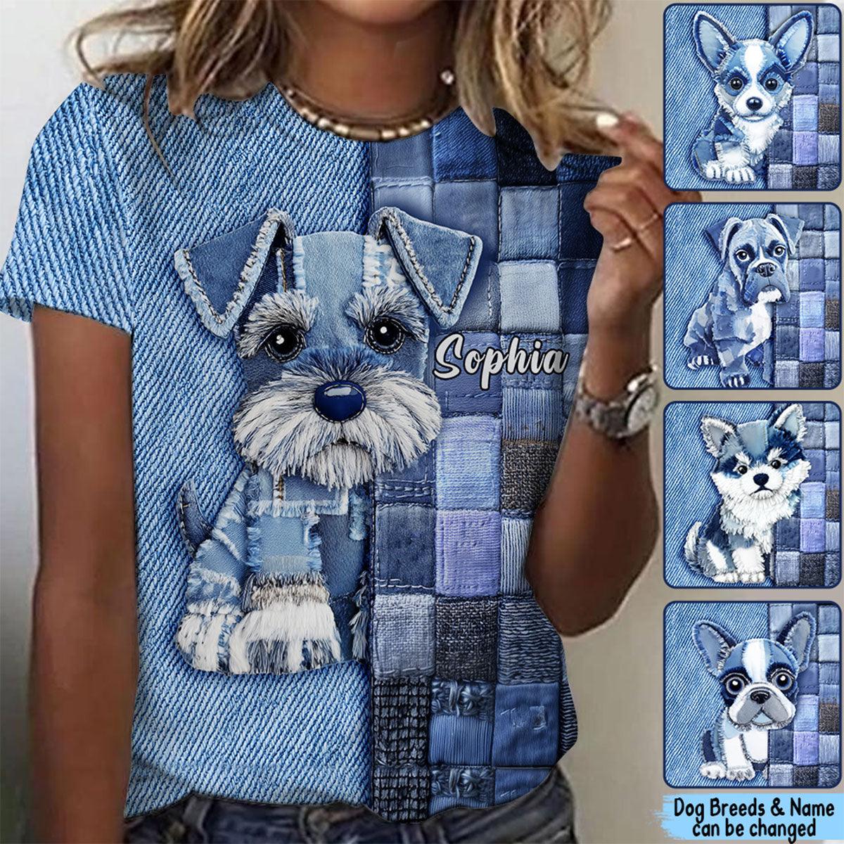 Love Dogs-Personalized Dog All Over Shirt