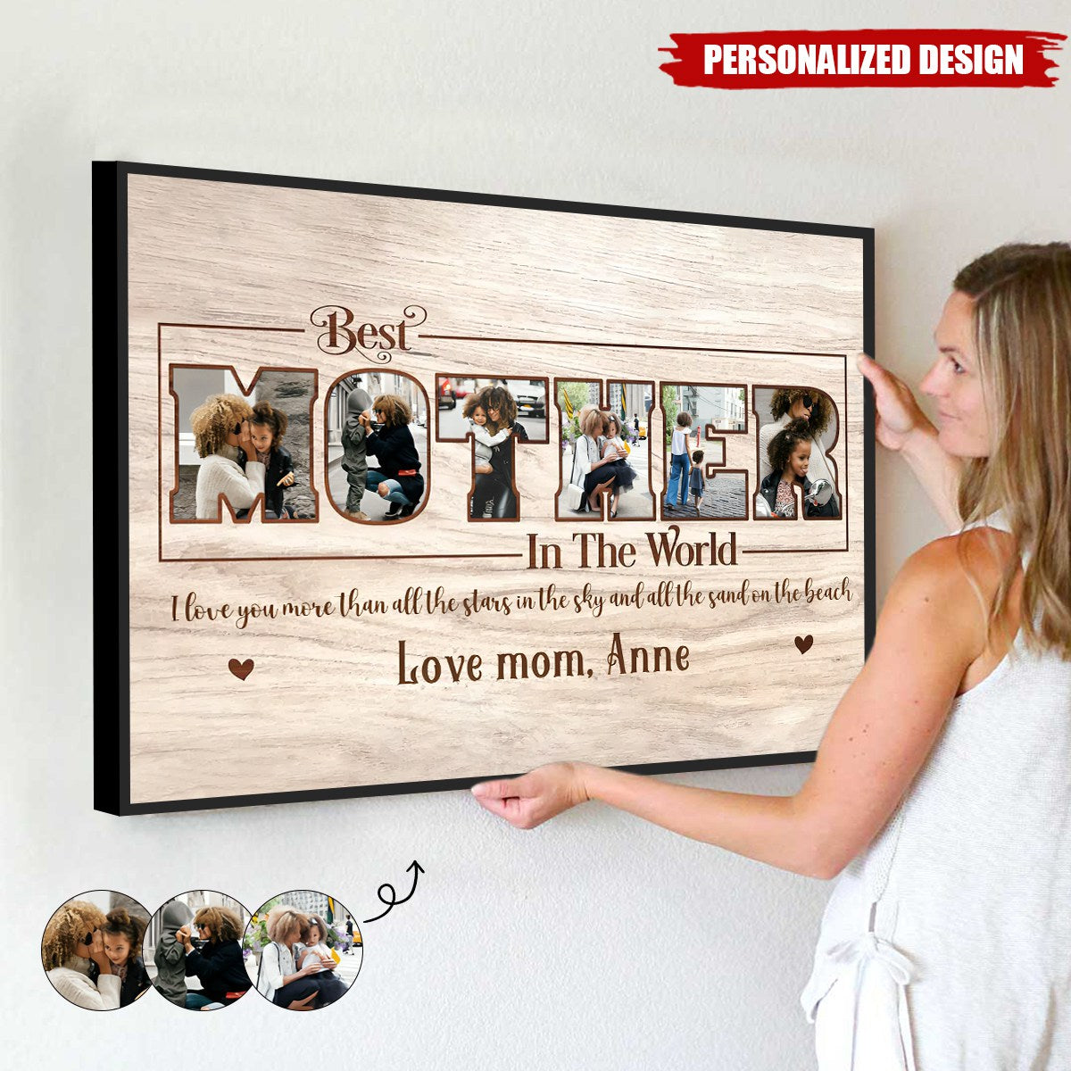 Best Mother In The World-Personalized Poster-Gift For Mom