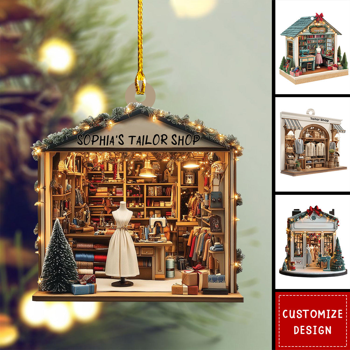 Personalized Tailor Shop Christmas Ornament-2024 New Release