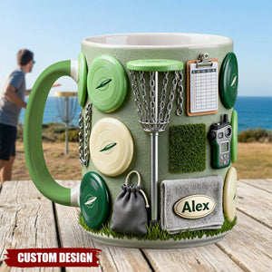 Love Disc Golf - Personalized Disc Golf Accent Mug