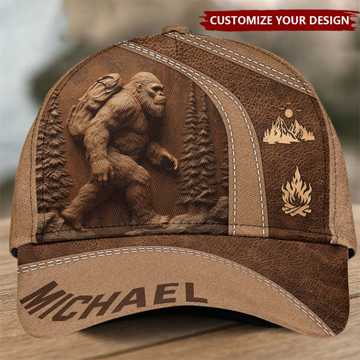 Sasquatch - Personalized Hiking Classic Cap