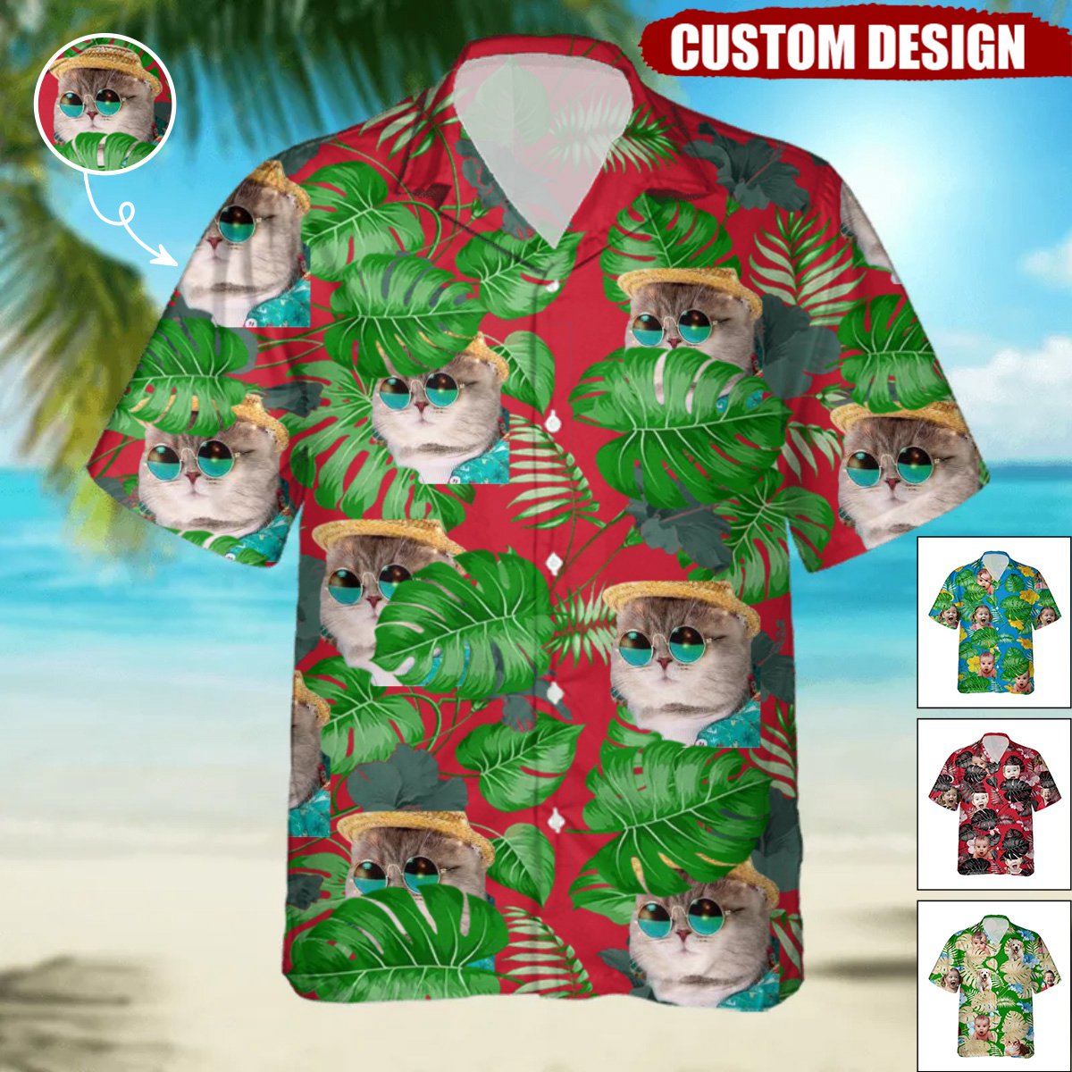 Upload Photo Family Hawaiian Shirt