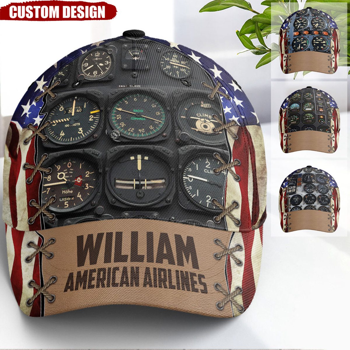 American Airline - Personalized Classic Cap - Gift For Airplane Lovers