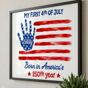 My First 4th Of July, Horizontal Poster, Gift For Baby and Family
