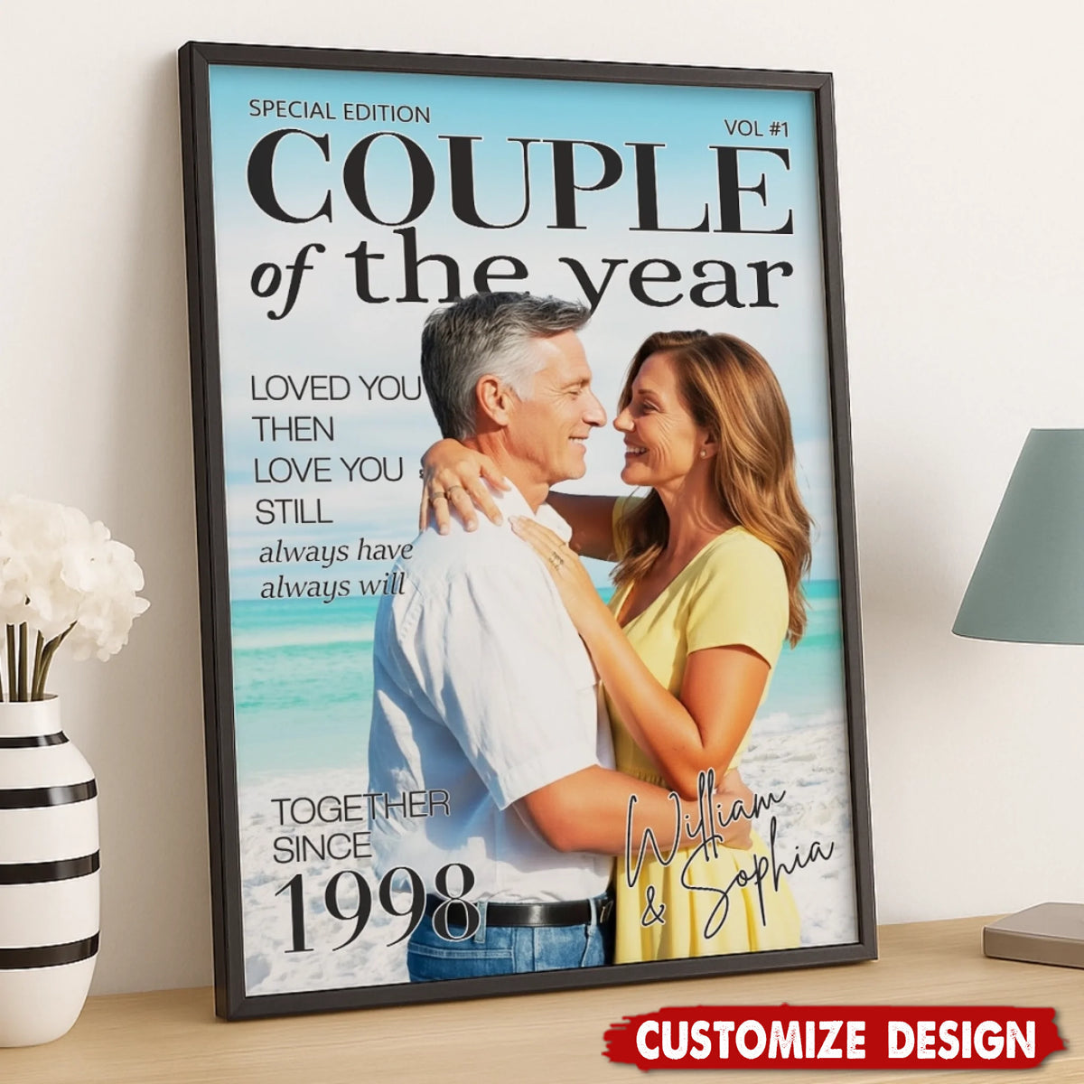 Choosing You Feels So Right -  Personalized Couple Poster