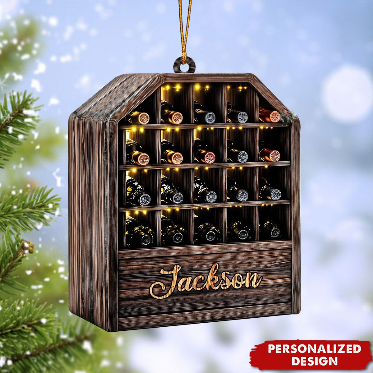 Personalized Wine Cabinet Ornament-Gift for Wine Lover-2024 New Release