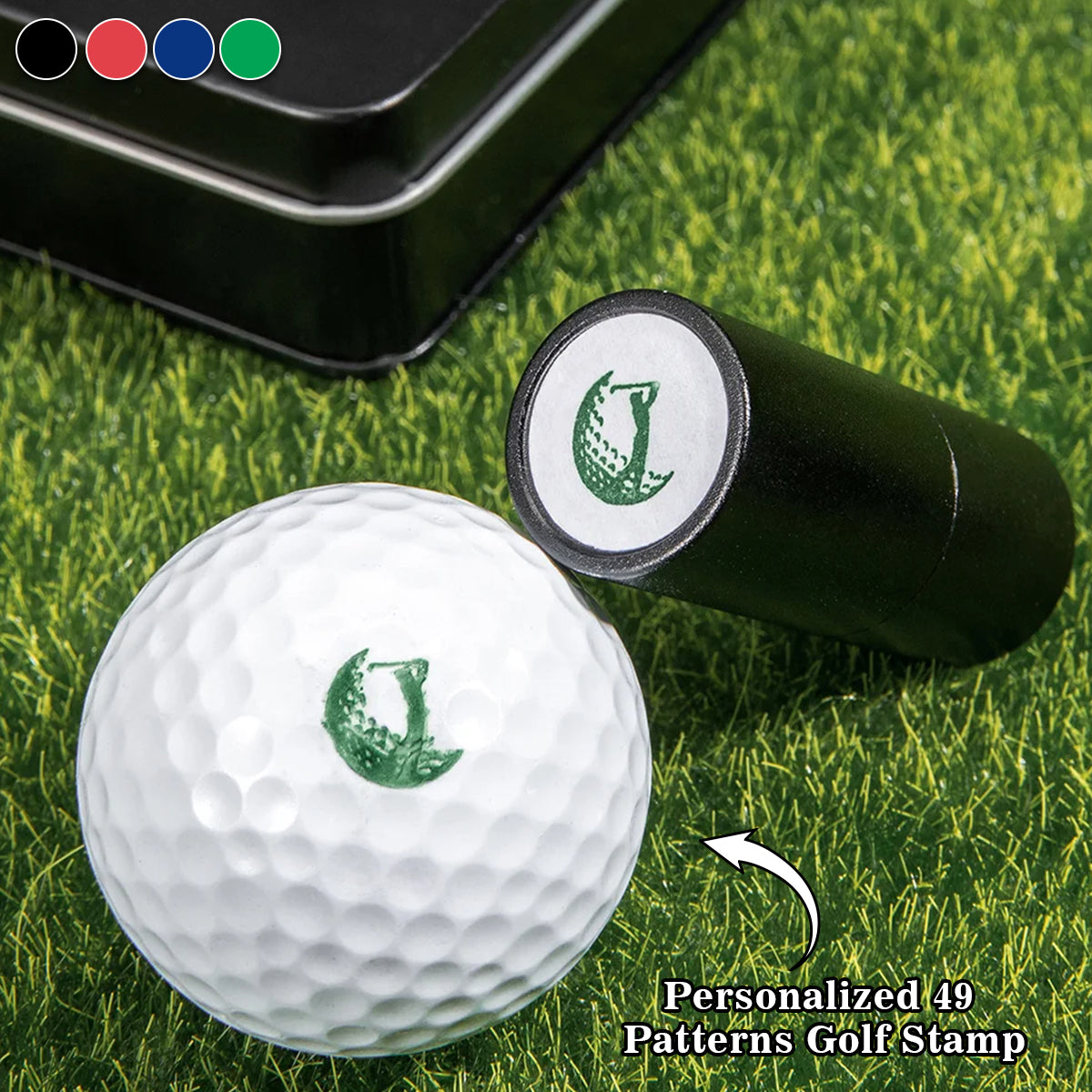 Personalised Monogrammed Initial Golf Ball Stamp-Gift for Golf Player