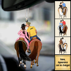 Personalized Ornament For Horse Couples, Horseback Riding Lovers