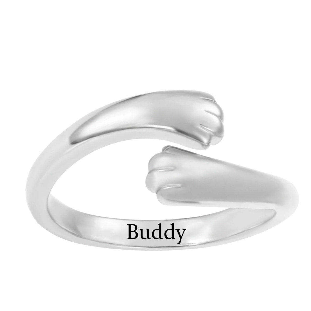 Personalized Paw Hug Ring -  Gift For Pet Lovers