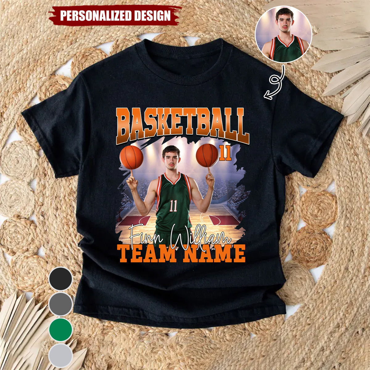 Game Day Basketball-Personalized T-Shirt