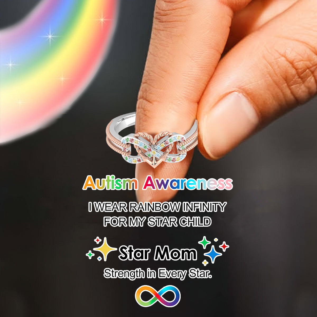 Strength in Every Star Infinity Anchor Promise Ring