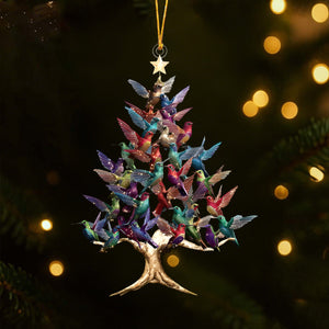 2025 New Release - Colorful Hummingbird Christmas Ornament-Gift For Hummingbird Lover