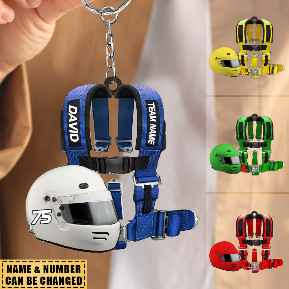 With Name Personalized Motocross Dirt Bike Rider Racing Key Ring