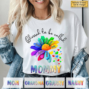 Blessed to be called Grandma - Personalized T Shirt