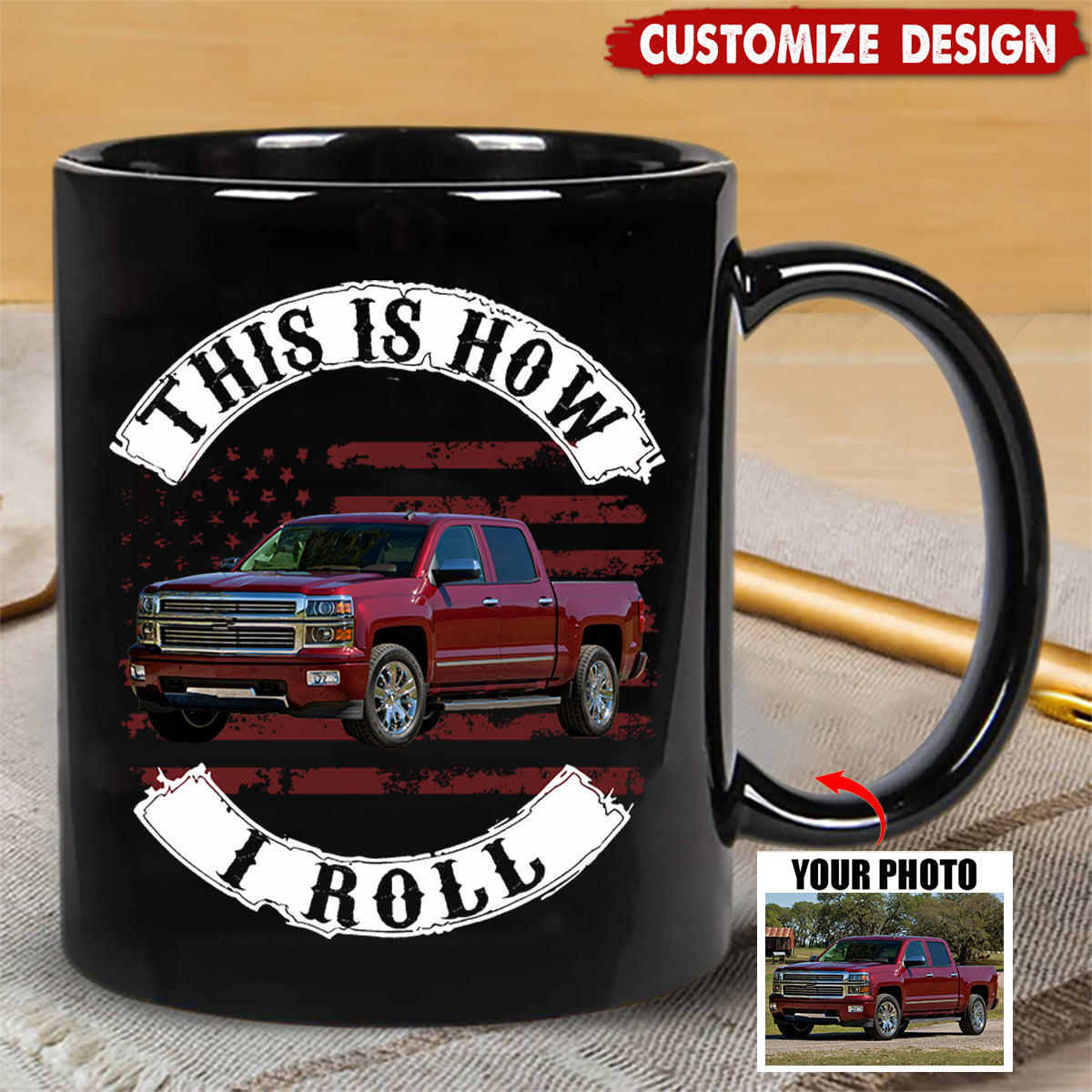 Personalized Upload Vehicle Photo Mug
