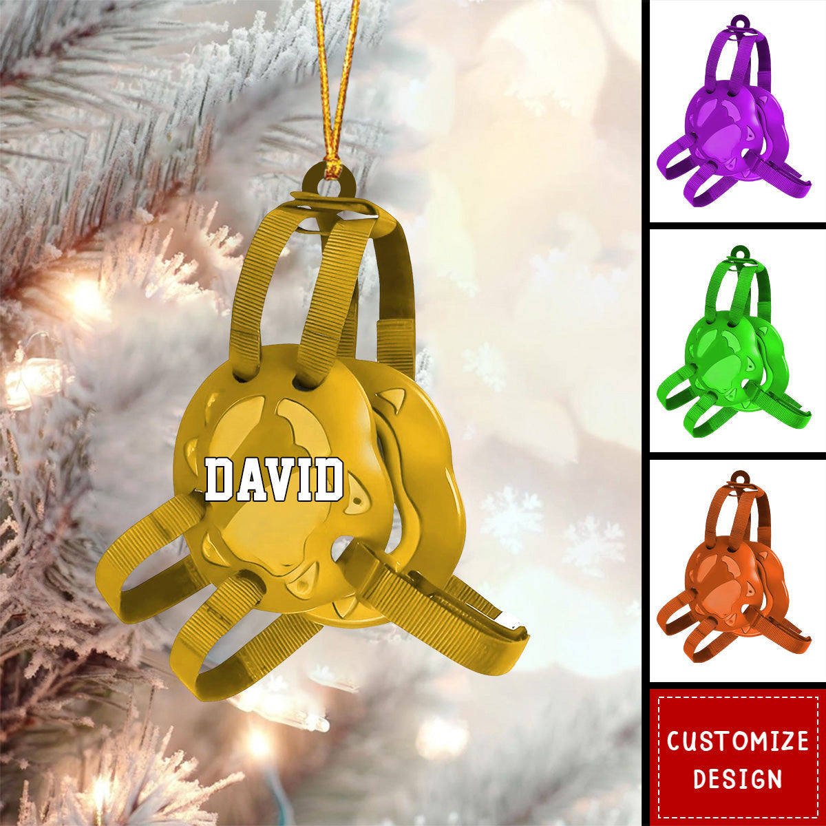 Personalized Wrestling Christmas Ornament Gift For Wrestlers-2024 New Release