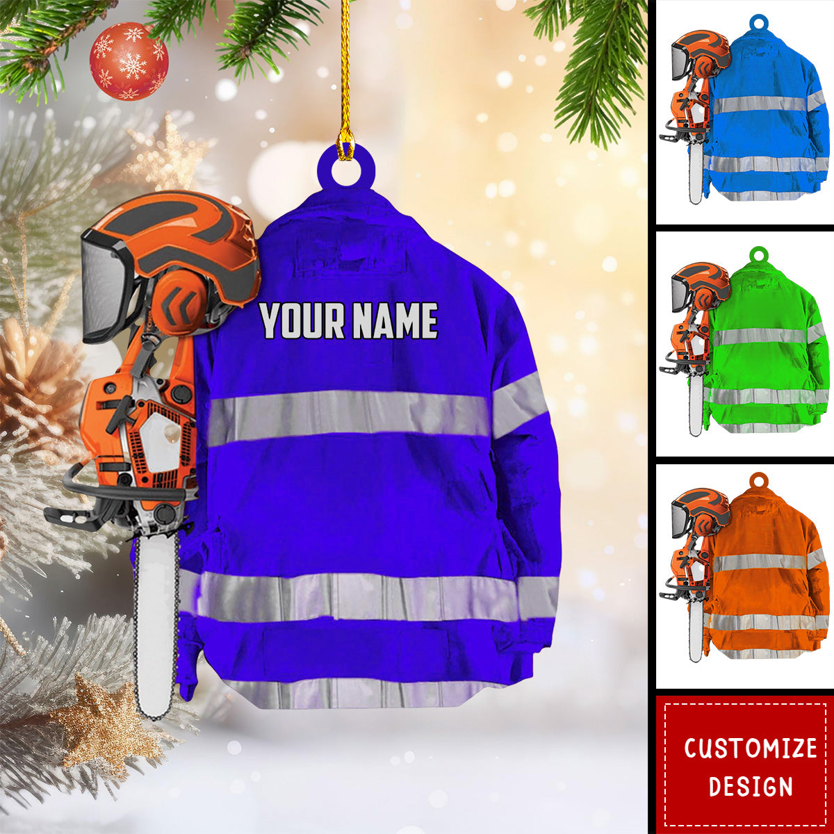 Personalized Arborist Christmas Ornament Gift For Lumberjacks-2024 New Release