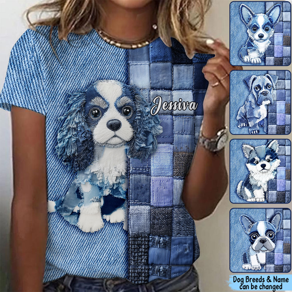 Love Dogs-Personalized Dog All Over Shirt