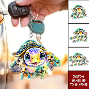 This Turtle Grandma Belongs To Acrylic Keychain