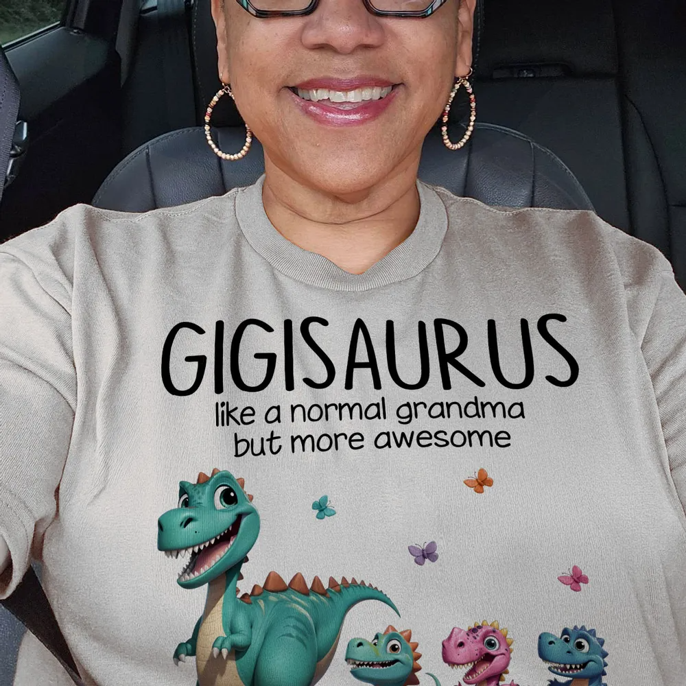 Grandmasaurus And Kids Dinosaurs Personalized Shirt - Gift For Mom,Grandma