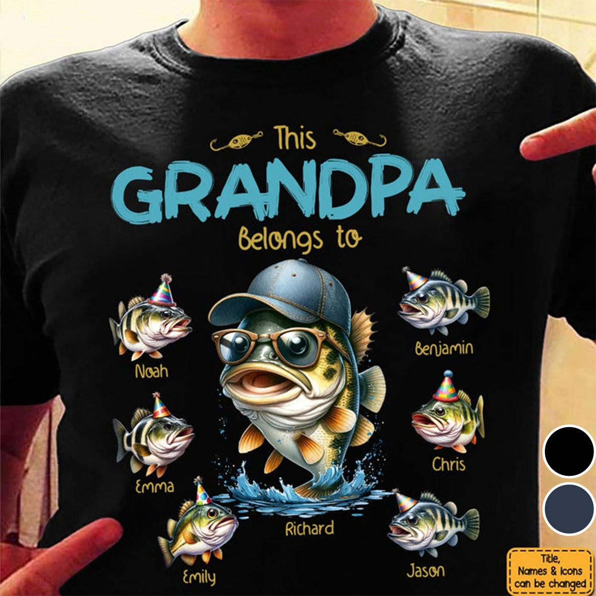 Gift for Grandpa Belongs to Fishing Shirt