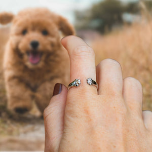 Personalized Paw Hug Ring -  Gift For Pet Lovers
