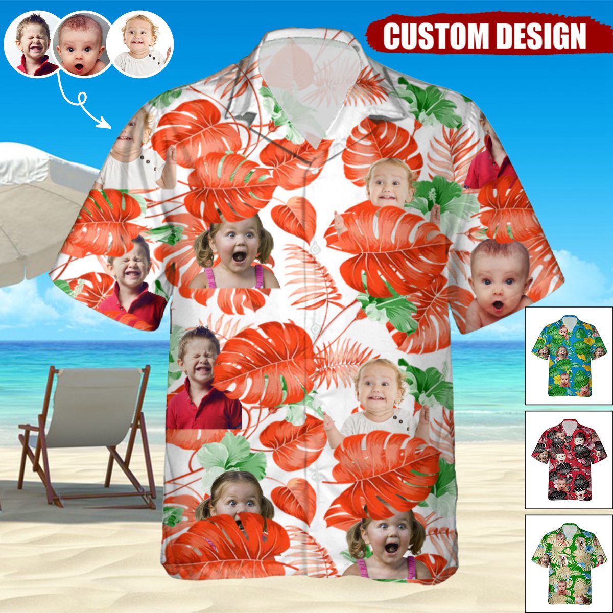 Upload Photo Family Hawaiian Shirt