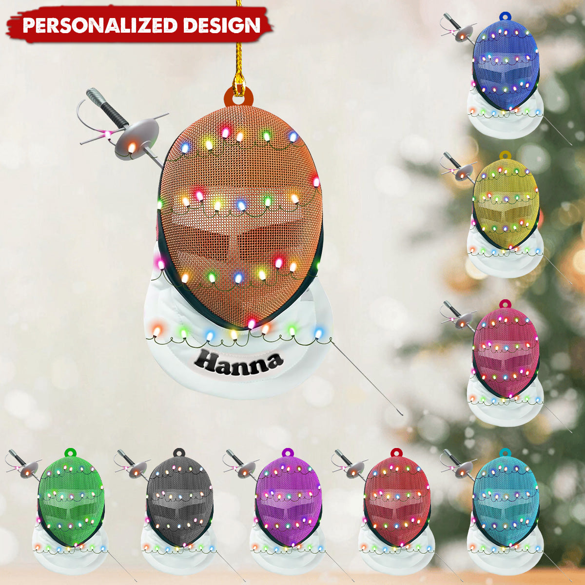 Personalized Fencing Ornaments-Gifts For Fencing Lovers-2024 New Release