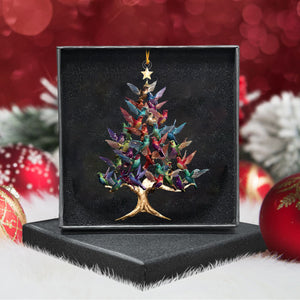 2025 New Release - Colorful Hummingbird Christmas Ornament-Gift For Hummingbird Lover