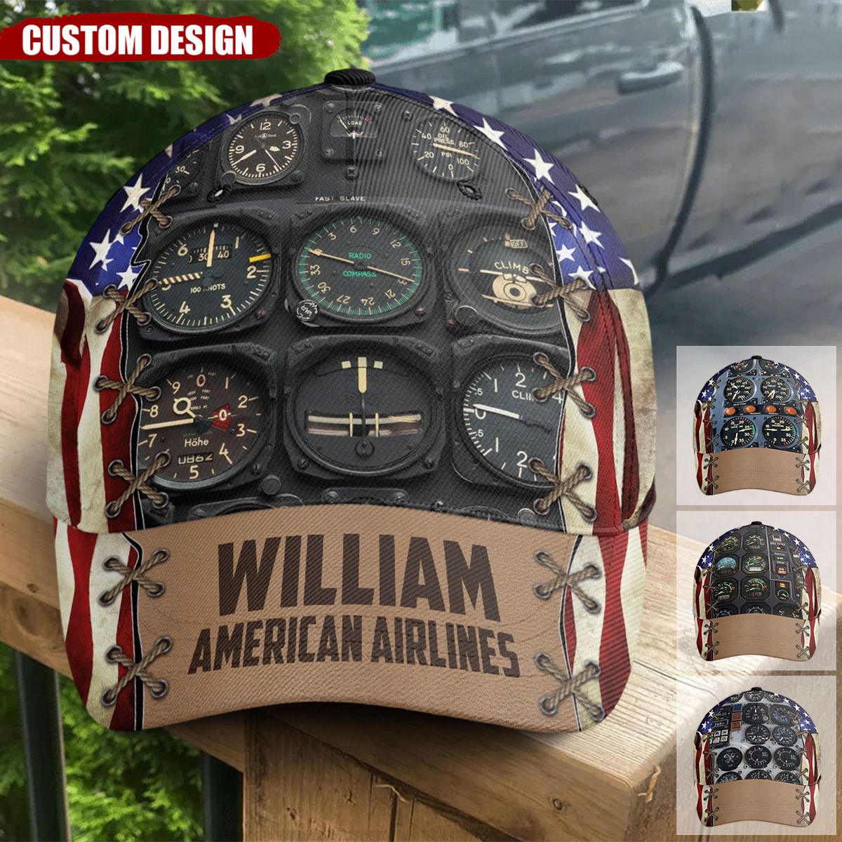 American Airline - Personalized Classic Cap - Gift For Airplane Lovers