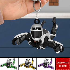 Personalized Skydiving Keychain, Gift For Skydiving Lovers - 2025 New Release