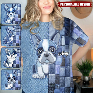 Love Dogs-Personalized Dog All Over Shirt