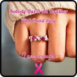 For Self - I Am Enough Pink Diamond Ring