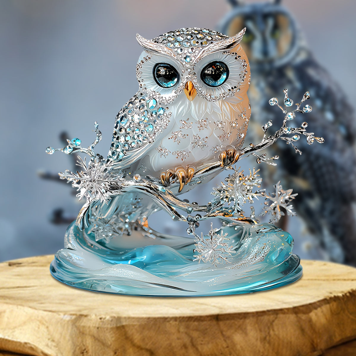 Elegant Owl Acrylic Plaque