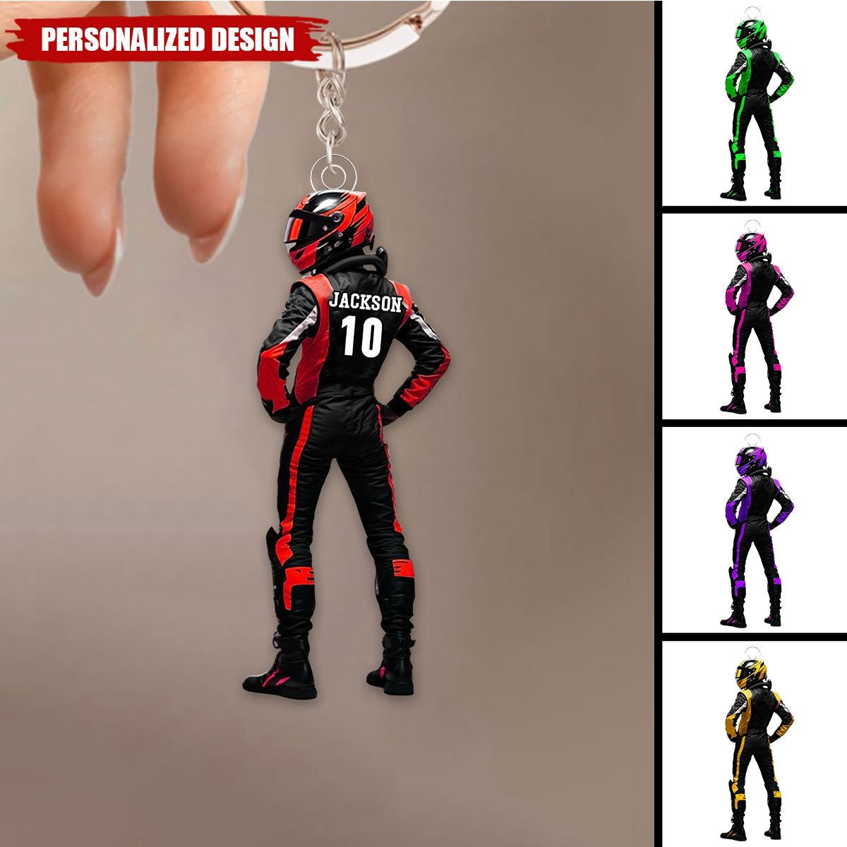 Personalized Race Car Keychain-Gifts For Race Car Lovers-2025 New Release