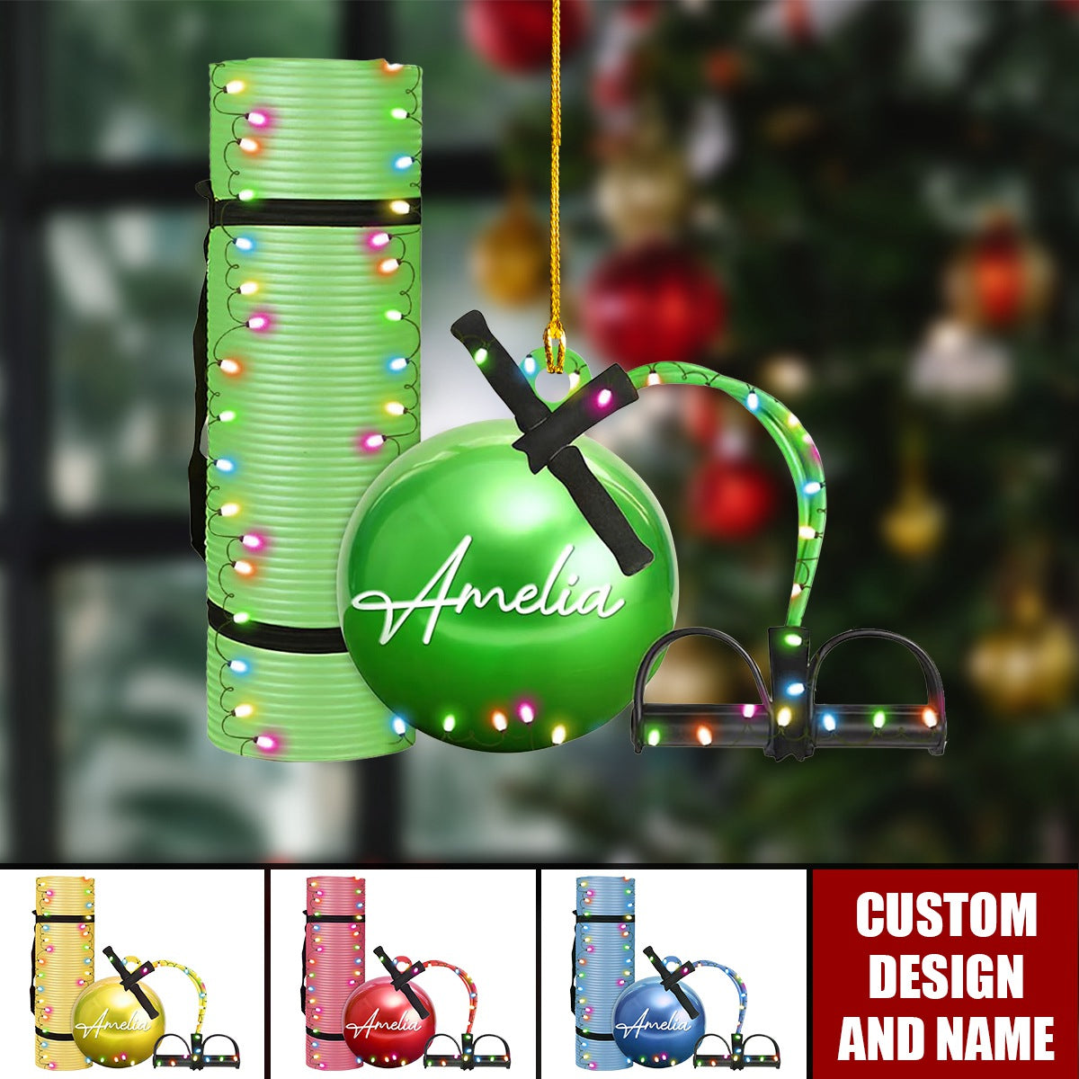 2024 New Release Personalized Pilates equipment Christmas Ornament - Gift For Pilates Lover