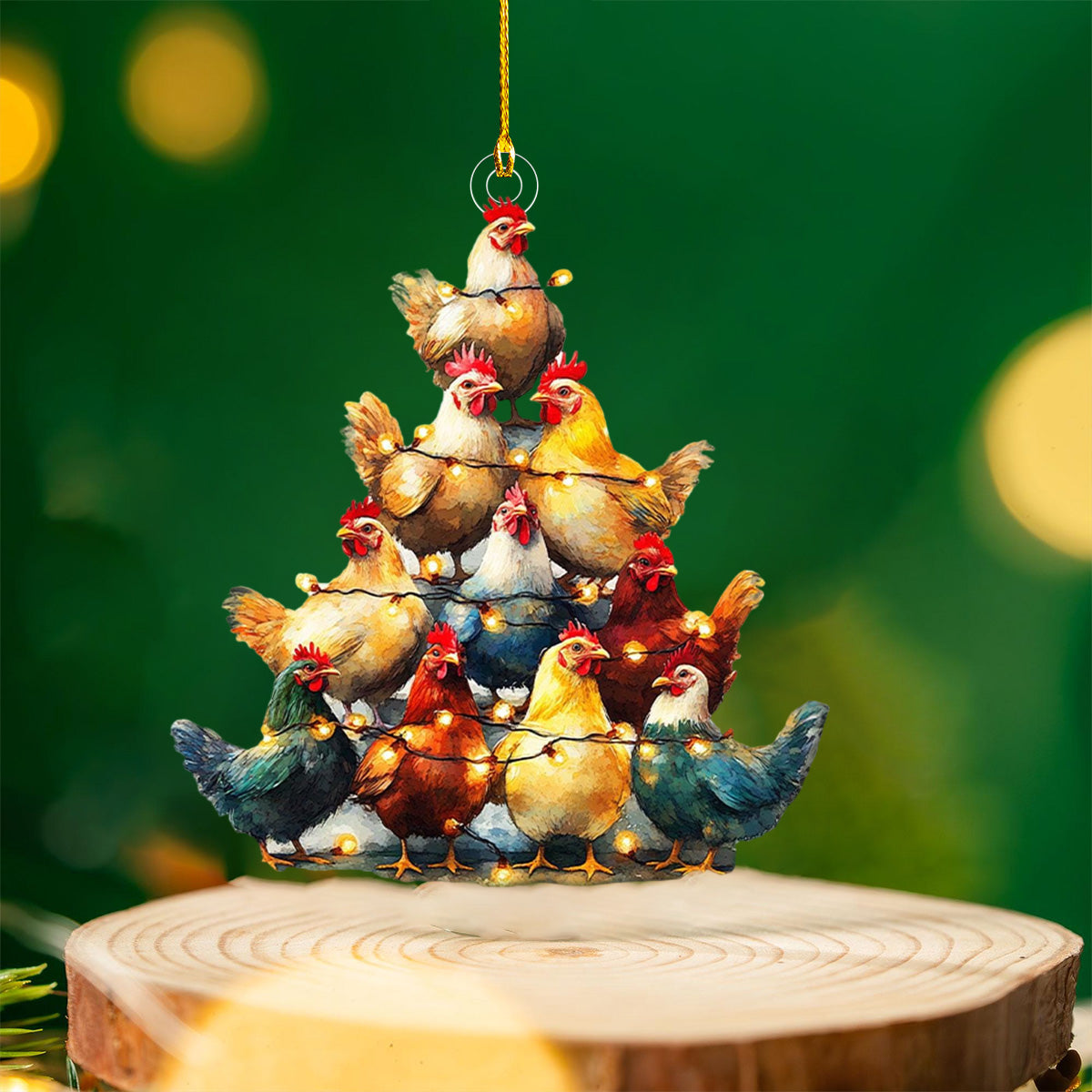 2024 New Release-Chicken Christmas Ornament-Gift for Chicken Lover