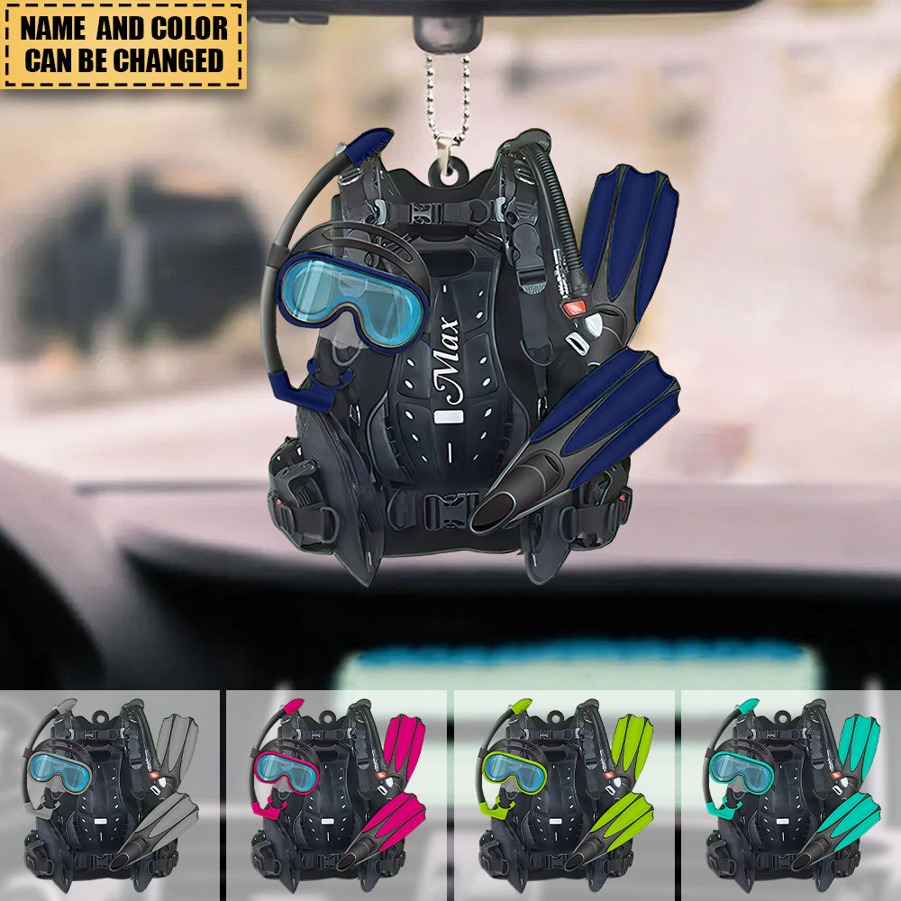Personalized Scuba Diving Set Ornament - Gift For Diving Lovers, Divers