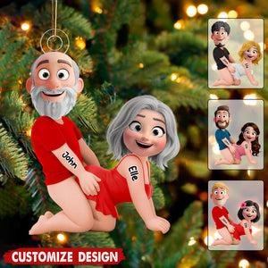 New Release-Personalized Naughty Couple Ornament