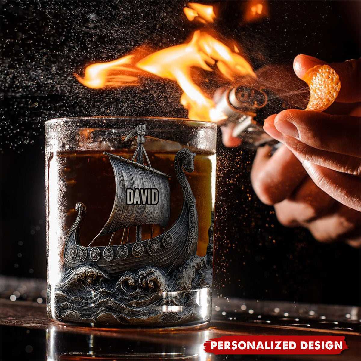 Viking Spirit - Personalized Viking Whiskey Glass