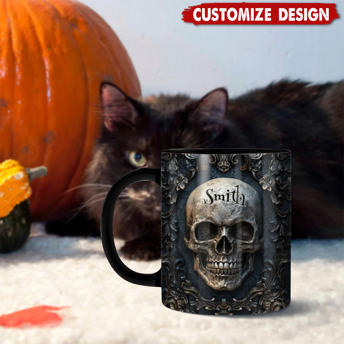 Awesome Retro Skull – Personalized Skull Mug