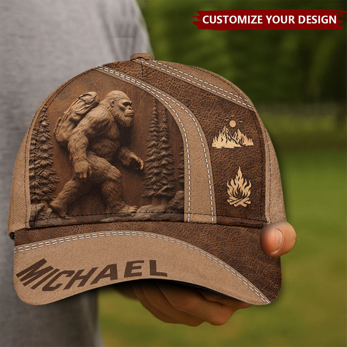 Sasquatch - Personalized Hiking Classic Cap