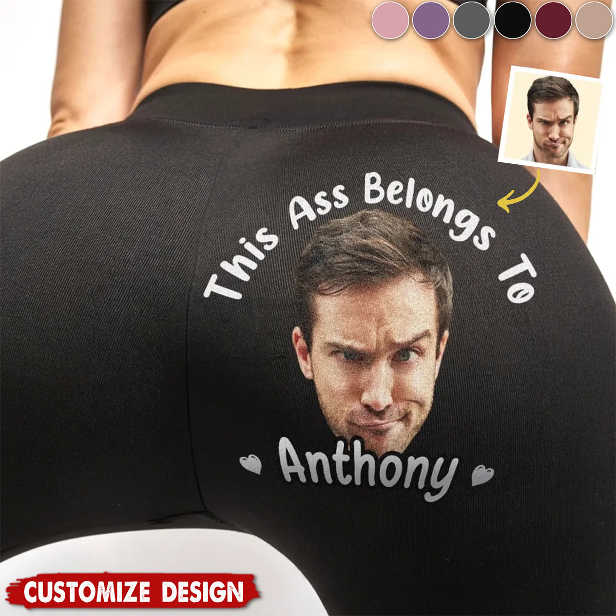 Belongs To Me And Me Only - Personalized Women Leggings - Gift For Wife, Anniversary