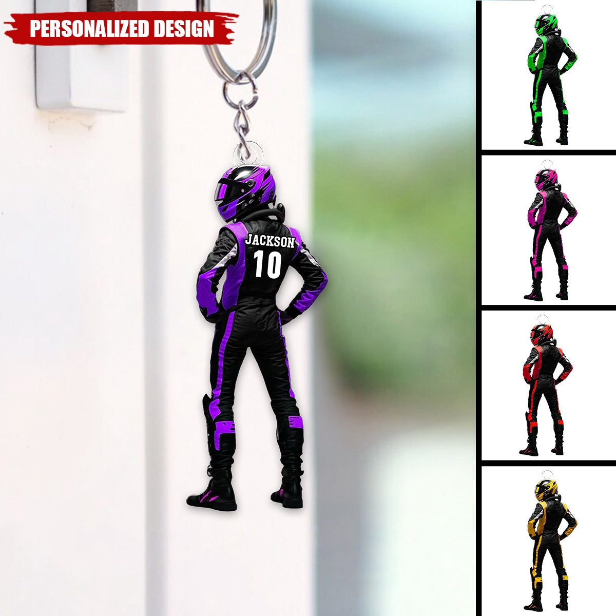 Personalized Race Car Keychain-Gifts For Race Car Lovers-2025 New Release