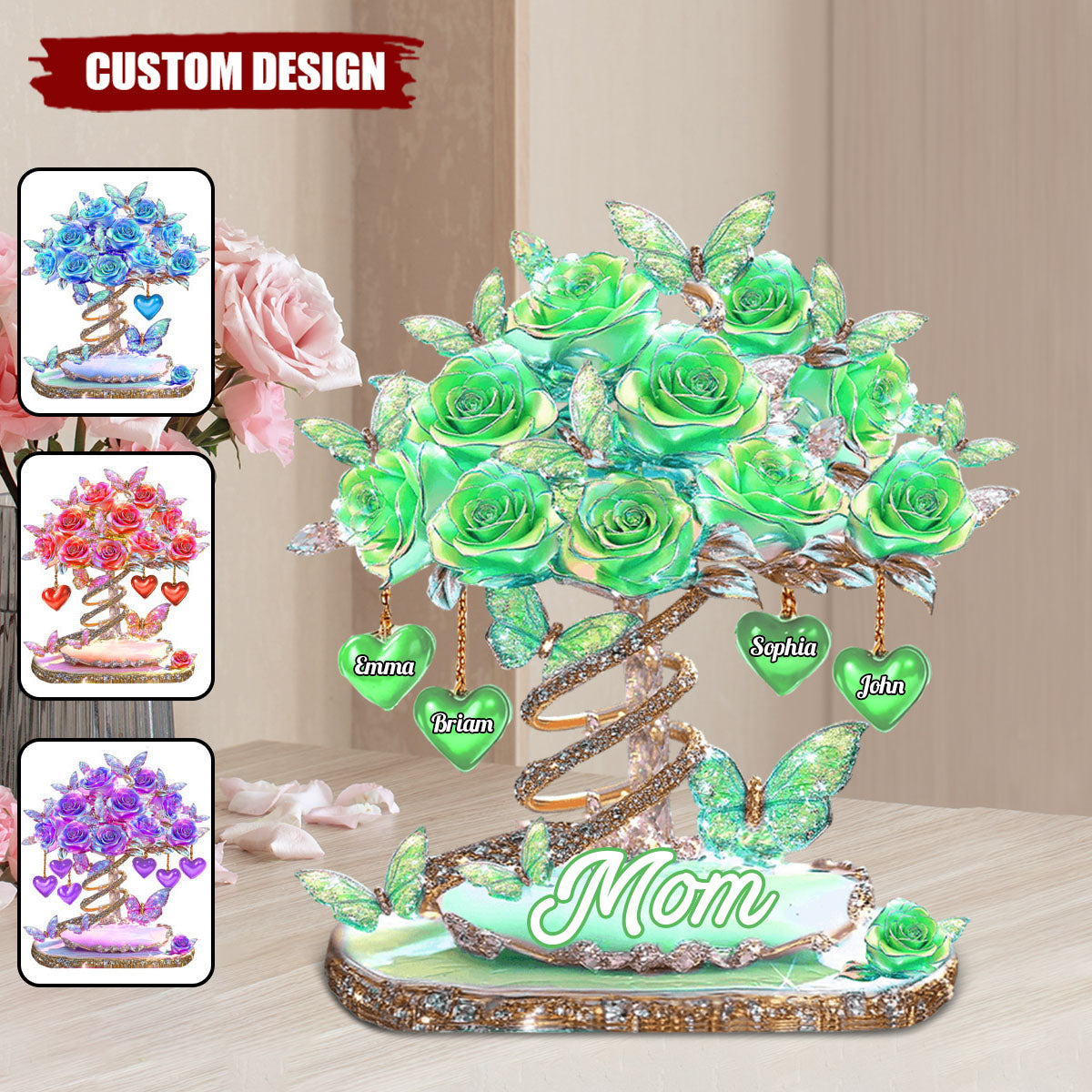 Best Mom Ever - Personalized Mother Acrylic Plaque, Gift For Mom, Grandma