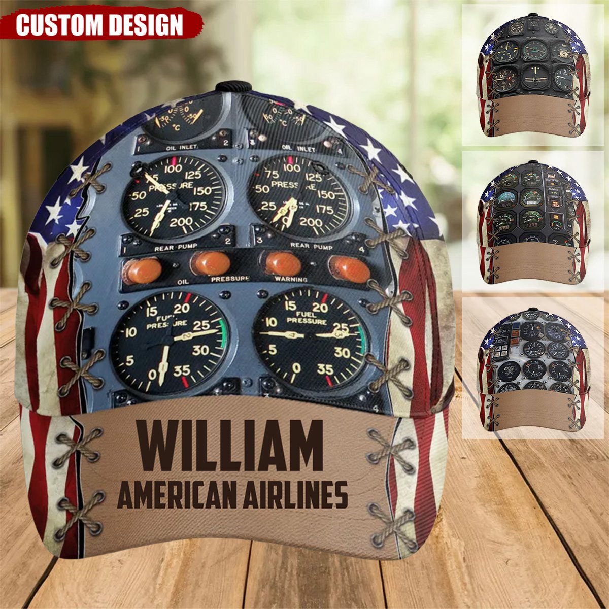 American Airline - Personalized Classic Cap - Gift For Airplane Lovers