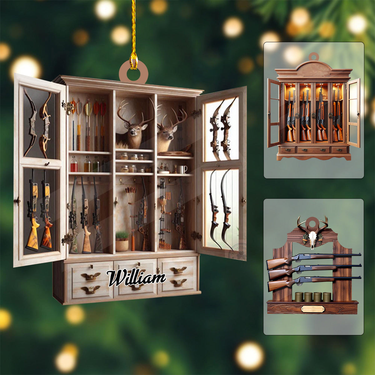 Personalized Gun Shelf Christmas Ornament-2024 New Release