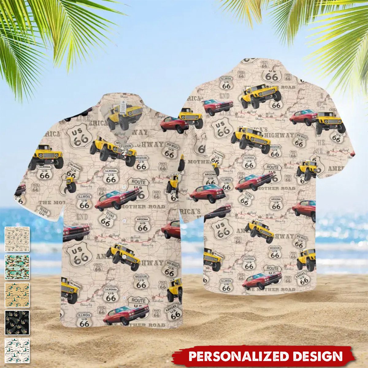 Upload Car Photo-Personalized Hawaiian Shirt